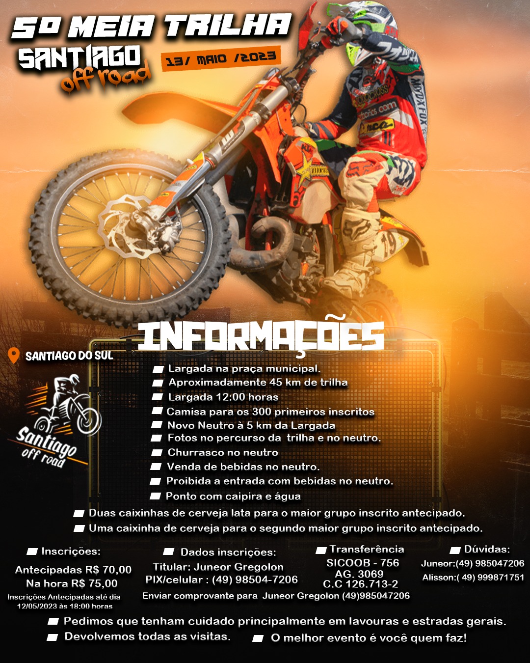 Meia Trilha Santiago Off Road Agenda Off Road