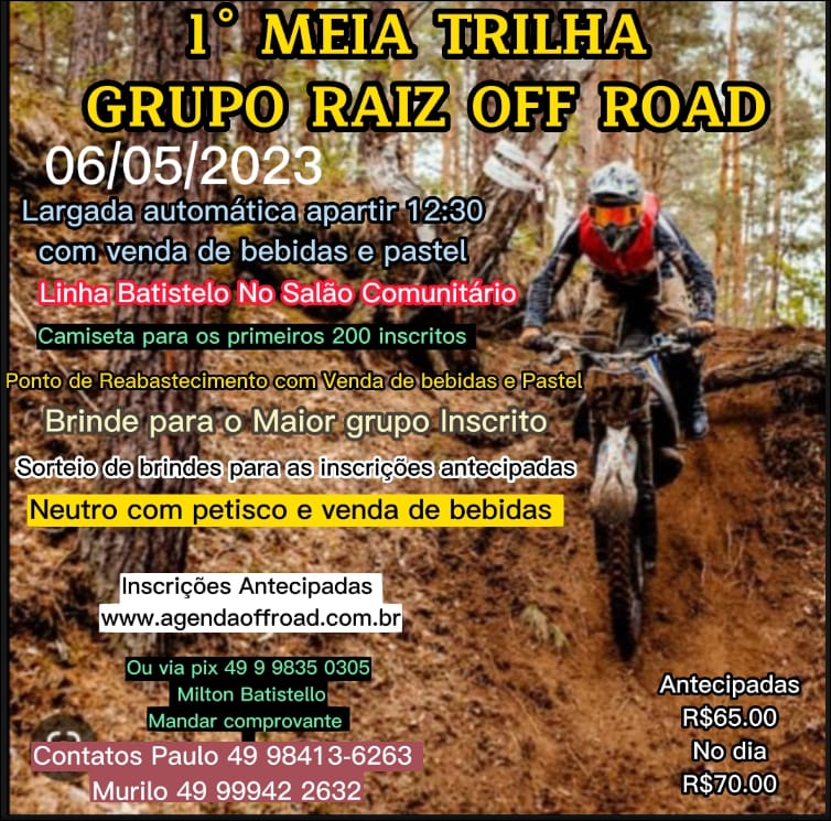 1ª Meia Trilha Grupo Raiz Off Road Agenda Off Road