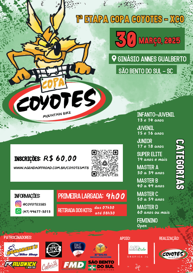 Imagem da etapa 1ª Etapa - Copa Coyotes MTB