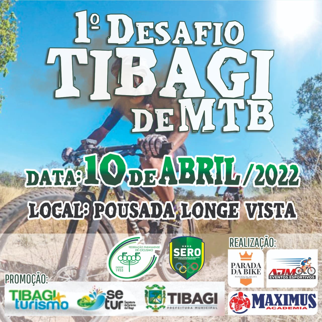 Imagem da etapa 1º Desafio Tibagi de MTB
