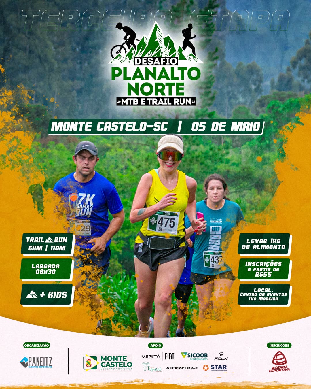 Imagem da etapa Trail Run 6k - Monte Castelo