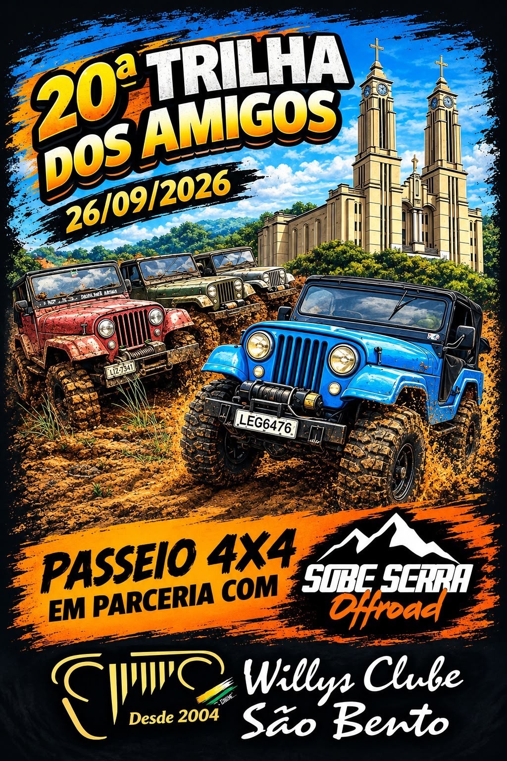 Banner 20ª Trilha dos amigos e Passeio 4x4
