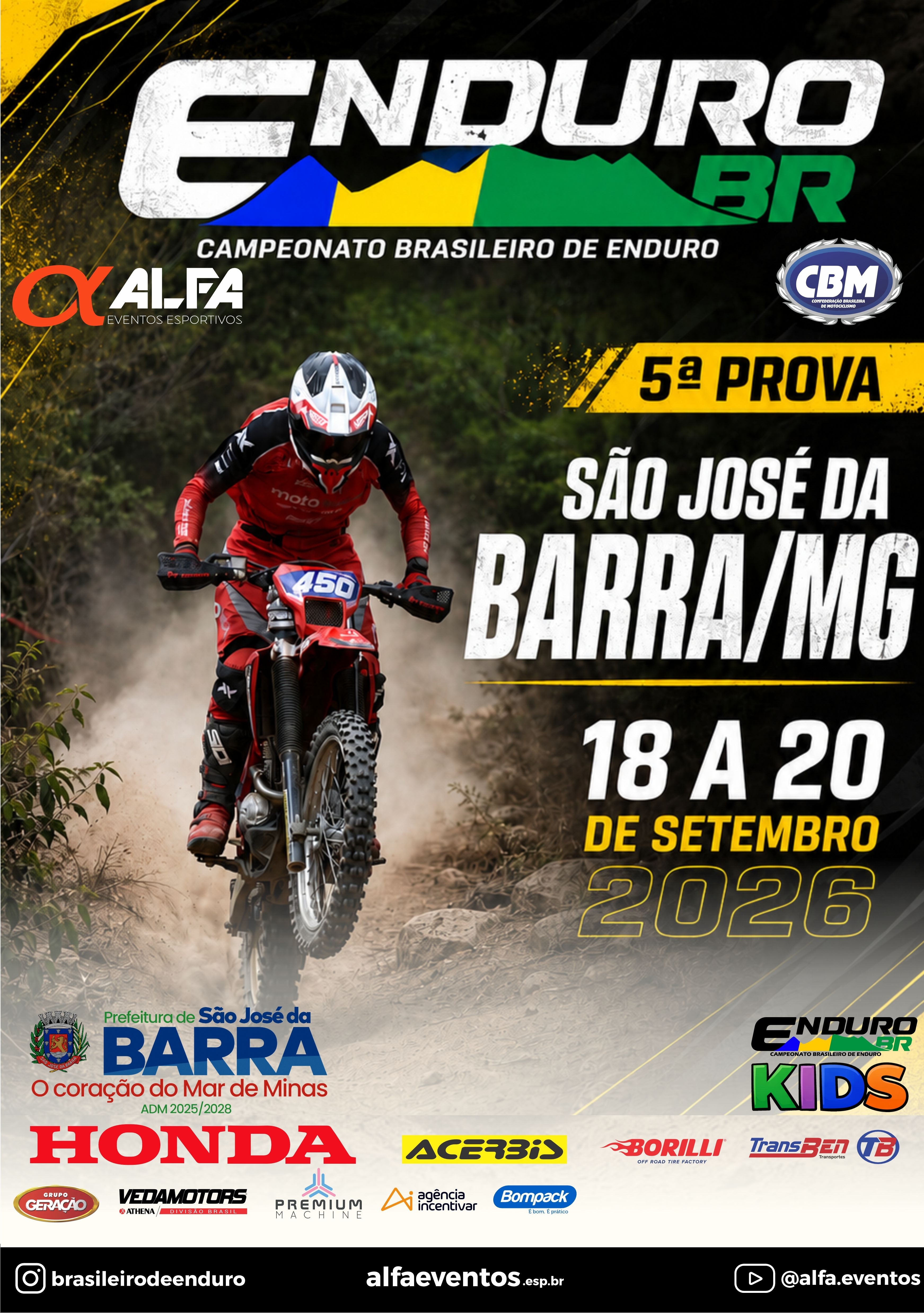 Banner 9ª e 10ª Etapas Enduro BR - Campeonato Brasileiro de Enduro