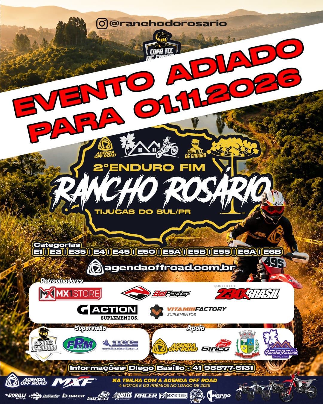 Banner 4ª Etapa Copa TCC de Enduro - Rancho Rosário