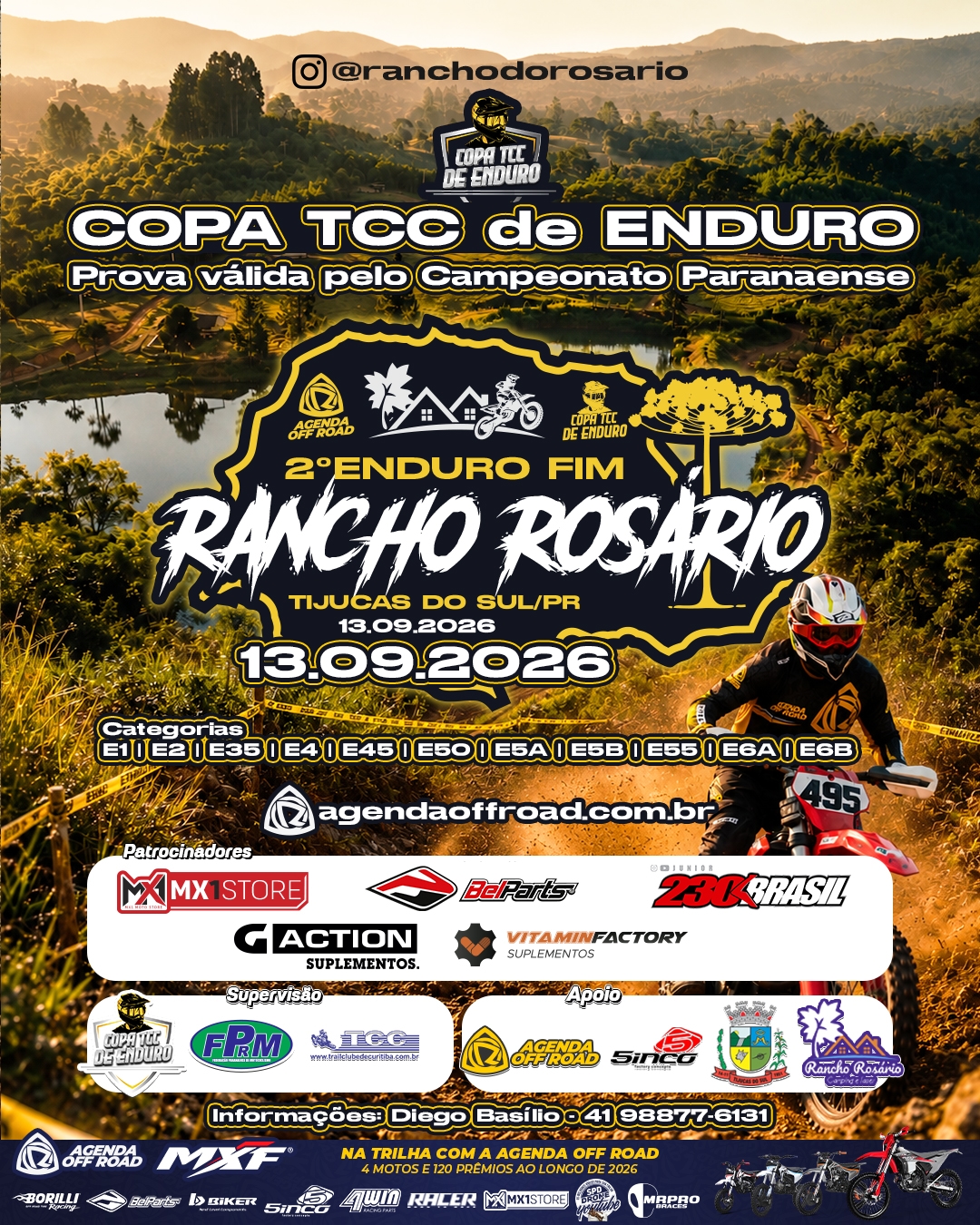 Banner 4ª Etapa Copa TCC de Enduro - Rancho Rosário