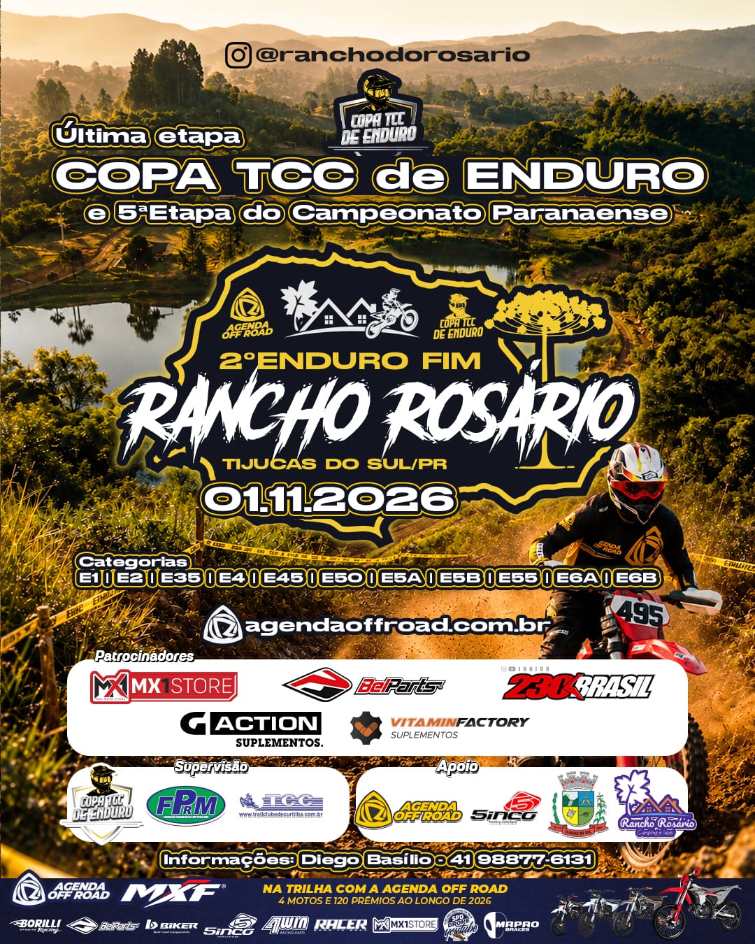 Banner 4ª Etapa Copa TCC de Enduro - Rancho Rosário