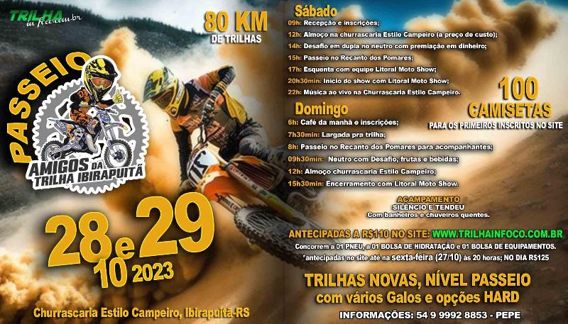 1º Super- Passeio Motos e Trilhas - Agenda Off Road