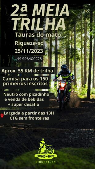 2ª Meia Trilha Tangará SC - Agenda Off Road